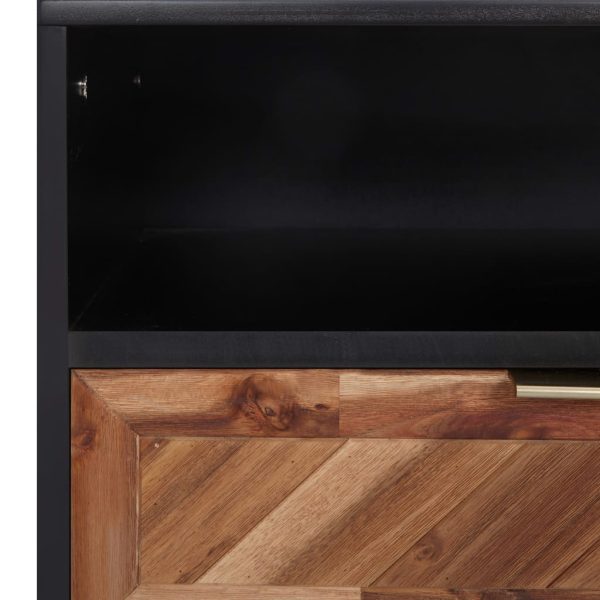 Móvel de TV 100x35x45 cm madeira de acácia maciça e MDF - Image 5
