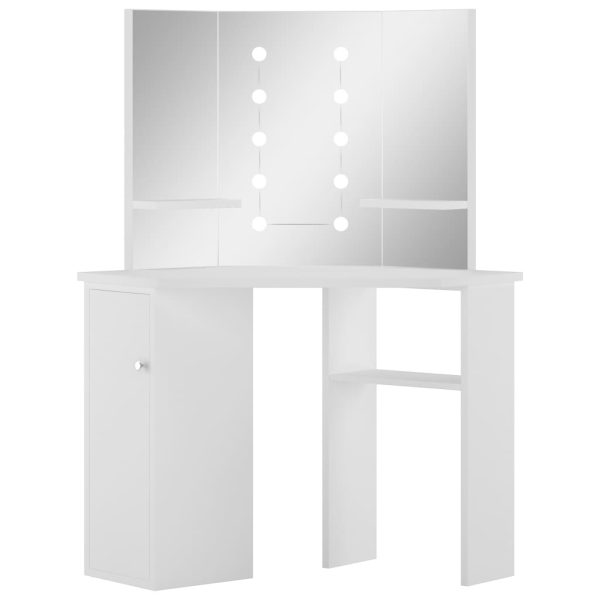 Mesa de maquilhagem/toucador com luzes LED branco claro - Image 2