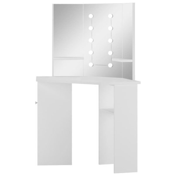 Mesa de maquilhagem/toucador com luzes LED branco claro - Image 6