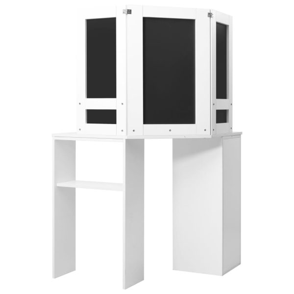 Mesa de maquilhagem/toucador de canto branco - Image 6