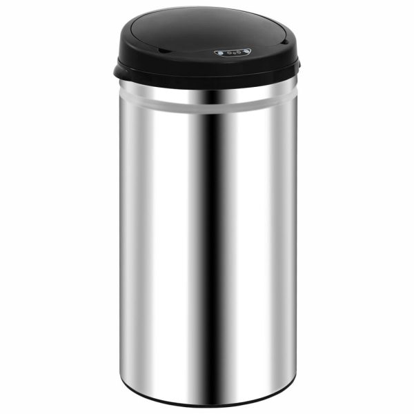 Caixote do lixo com sensor automático 50 L aço inoxidável - Image 2