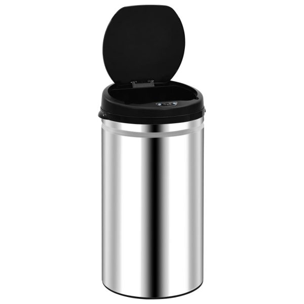 Caixote do lixo com sensor automático 50 L aço inoxidável - Image 3