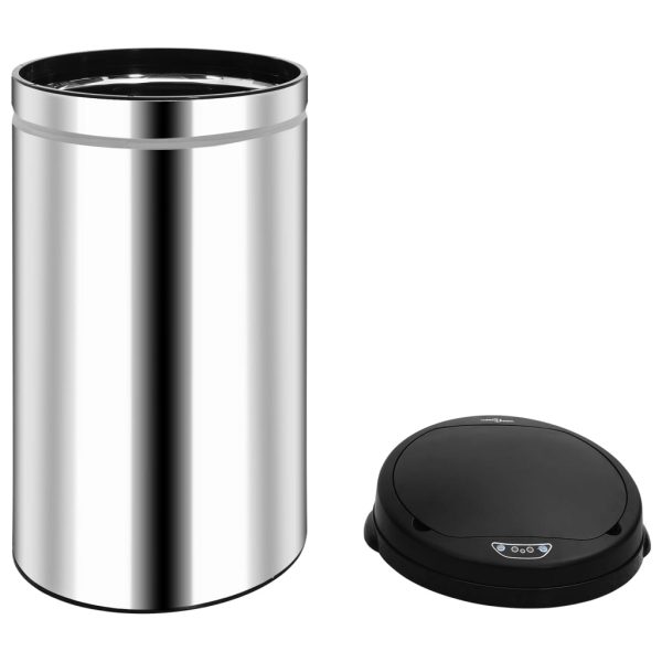 Caixote do lixo com sensor automático 50 L aço inoxidável - Image 4