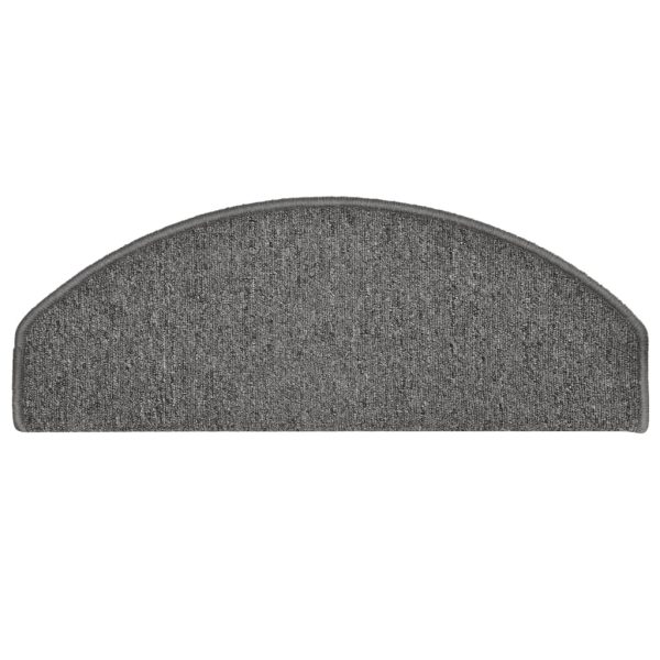 Tapete/carpete para degraus 15 pcs 65x24x4cm cinza-escuro - Image 5