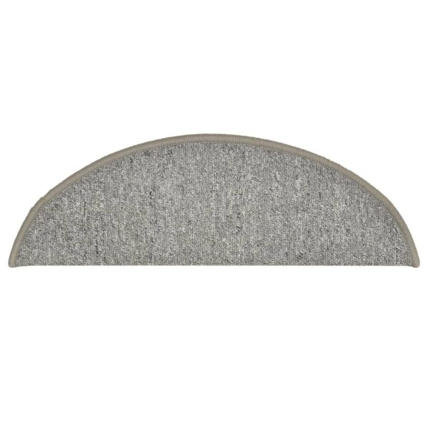 Tapete/carpete para degraus 15 pcs 56x17x3 cm cinza-claro - Image 6