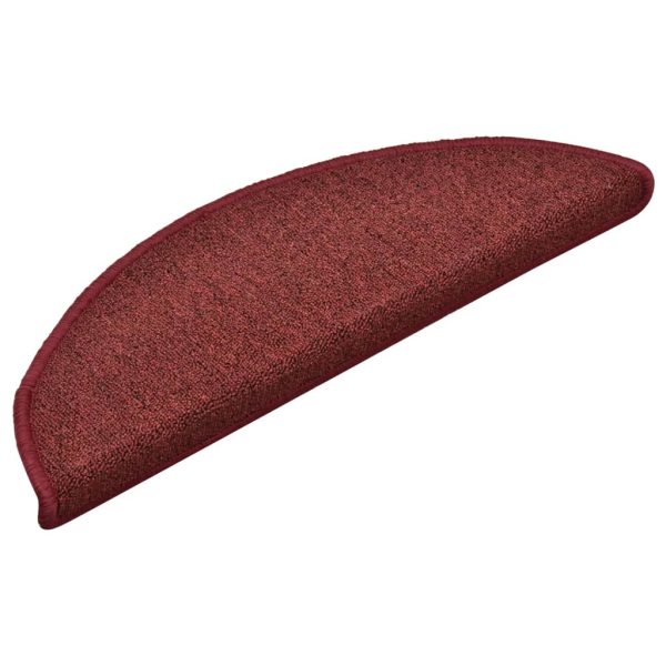 Tapete/carpete para degraus 15 pcs 56x17x3 cm vermelho - Image 3