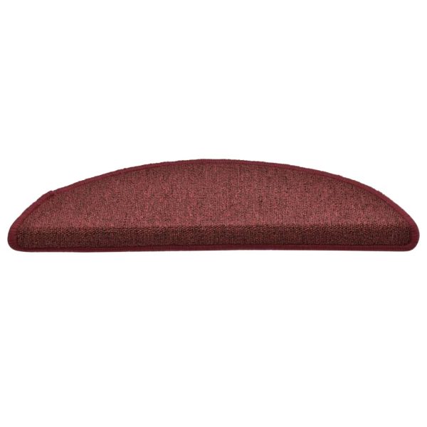 Tapete/carpete para degraus 15 pcs 56x17x3 cm vermelho - Image 5