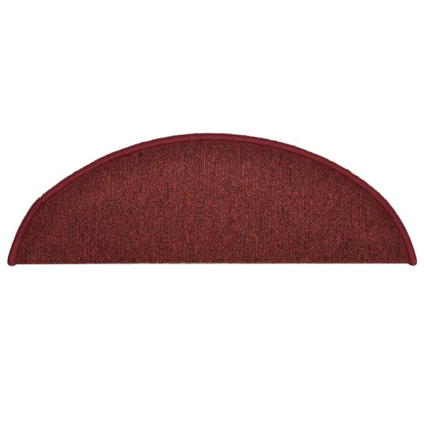 Tapete/carpete para degraus 15 pcs 56x17x3 cm vermelho - Image 6