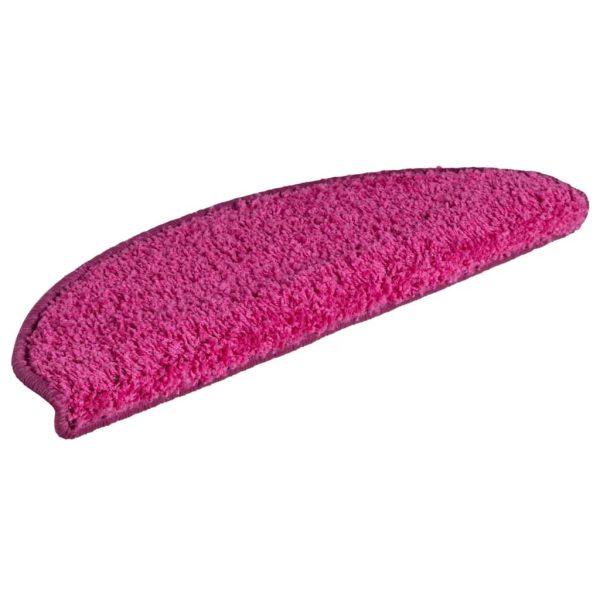 Tapete/carpete para degraus 15 pcs 65x21x4 cm rosa - Image 3