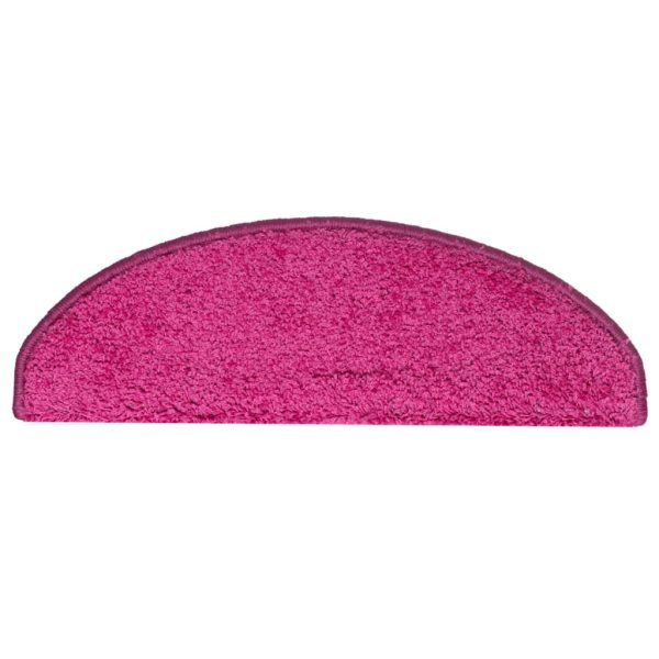 Tapete/carpete para degraus 15 pcs 65x21x4 cm rosa - Image 6
