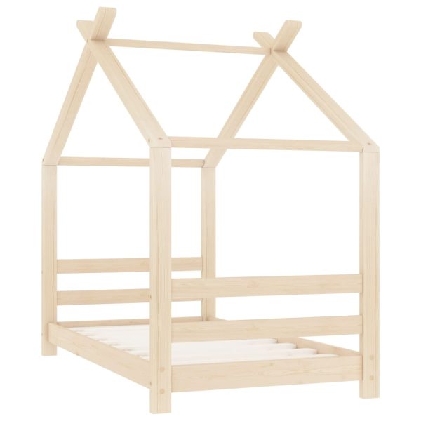Estrutura de cama infantil 70x140 cm madeira de pinho maciça - Image 2