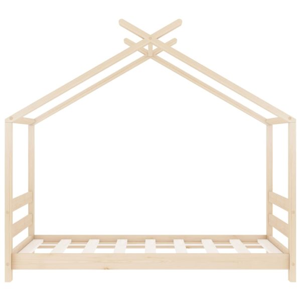 Estrutura de cama infantil 70x140 cm madeira de pinho maciça - Image 4