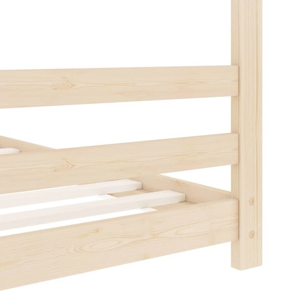 Estrutura de cama infantil 70x140 cm madeira de pinho maciça - Image 6