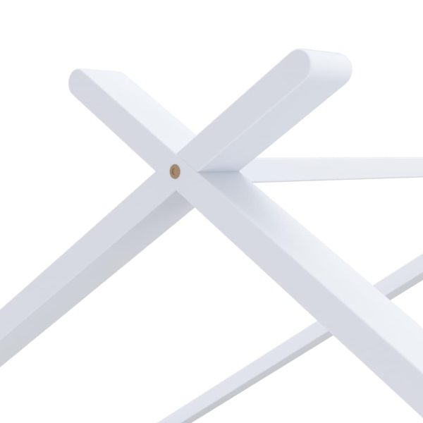 Estrutura de cama para crianças 90x200 cm pinho maciço branco - Image 5