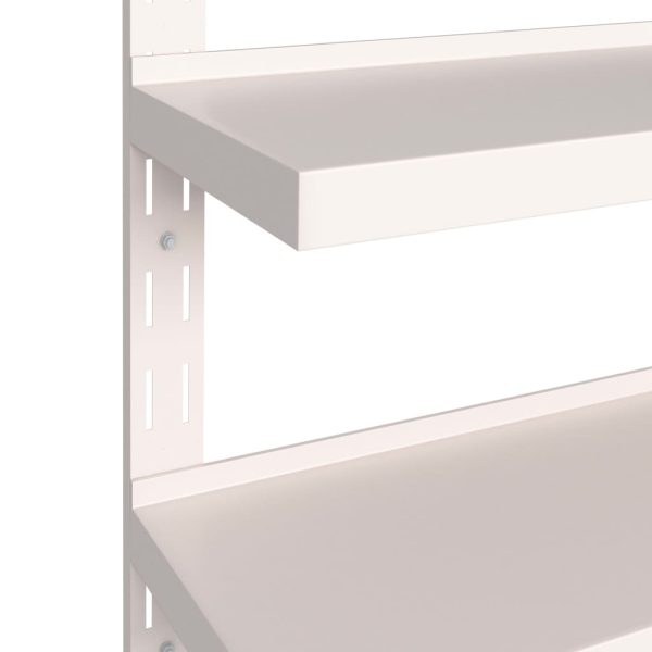 Prateleiras de parede suspensas 2 pcs 300x30 cm aço inoxidável - Image 5