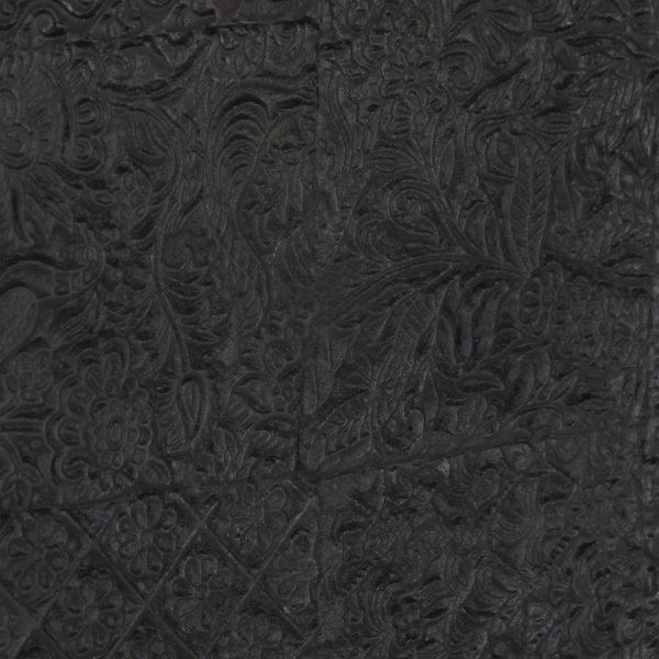 Móvel de TV 115x30x46 cm madeira de mangueira maciça preto - Image 6