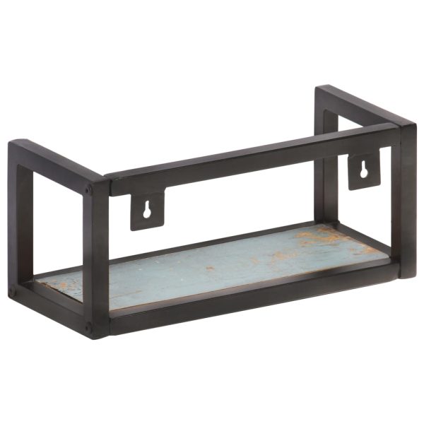 Prateleiras de parede 2 pcs 40 cm madeira recuperada maciça - Image 4