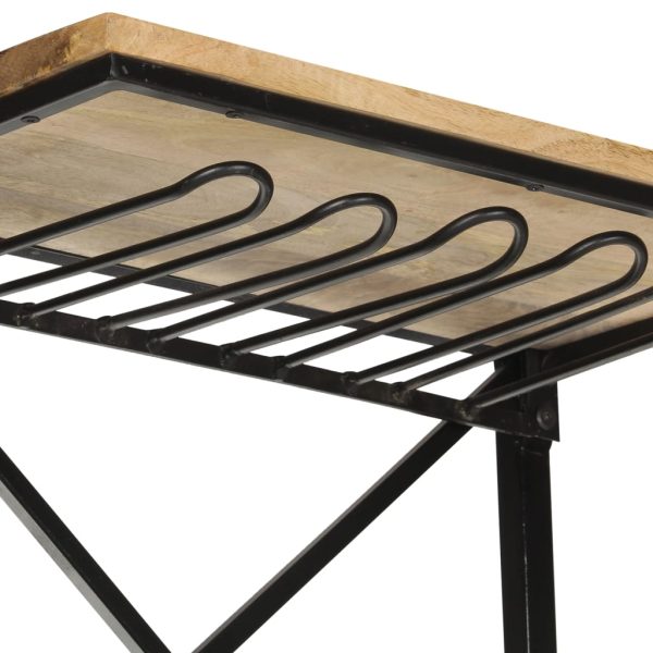 Garrafeira trator 49x31x172 cm madeira mangueira áspera branco - Image 6