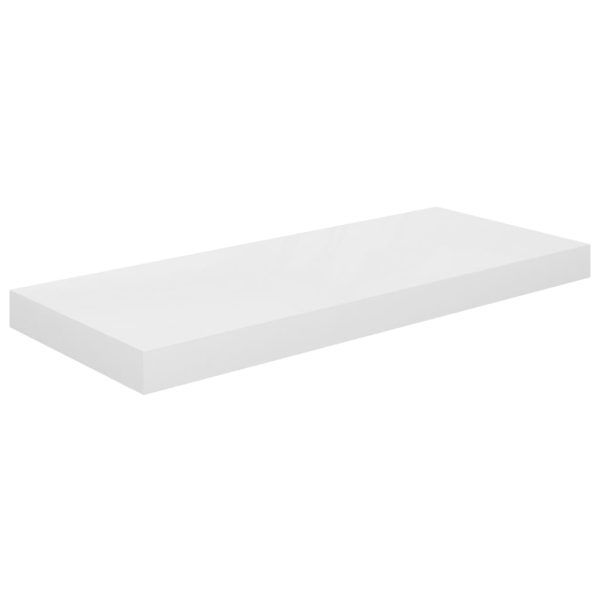 Prateleiras de parede suspensas 4 pcs 60x23,5x3,8cm MDF branco - Image 4