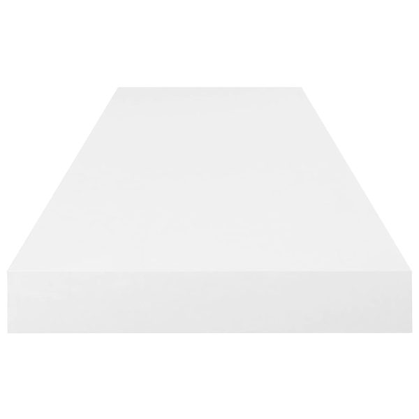 Prateleiras de parede suspensas 2 pcs 80x23,5x3,8cm MDF branco - Image 5