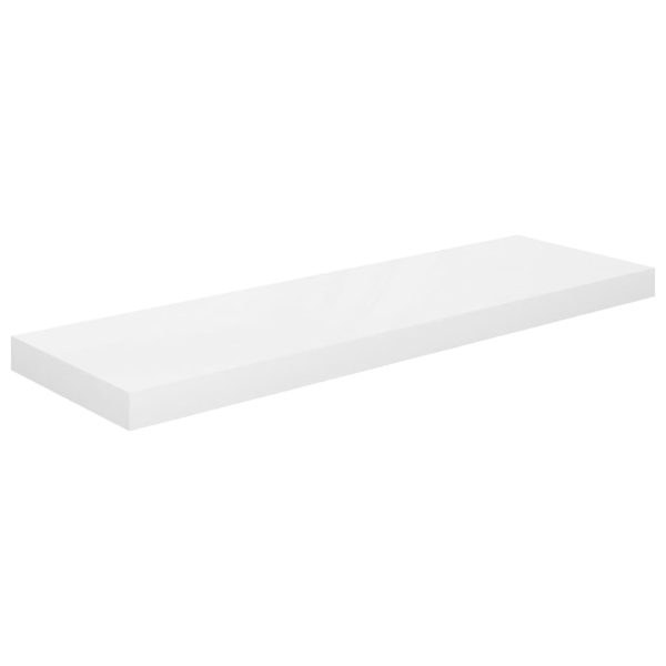 Prateleiras de parede suspensas 4 pcs 80x23,5x3,8cm MDF branco - Image 4