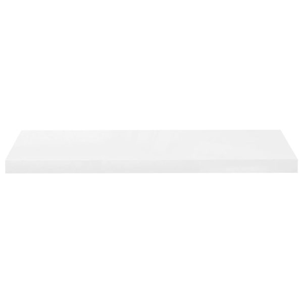 Prateleiras de parede suspensas 4 pcs 80x23,5x3,8cm MDF branco - Image 5