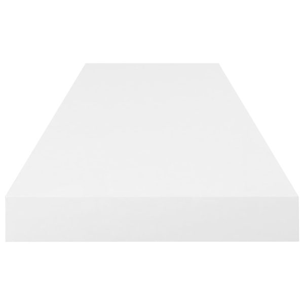 Prateleiras de parede suspensas 4 pcs 80x23,5x3,8cm MDF branco - Image 6