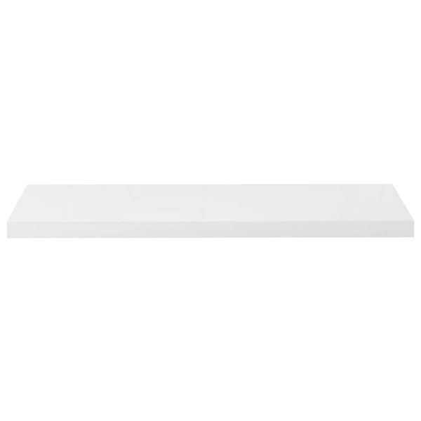 Prateleira de parede suspensa 90x23,5x3,8 cm MDF branco - Image 4