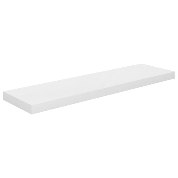 Prateleiras de parede suspensas 4 pcs 90x23,5x3,8cm MDF branco - Image 4
