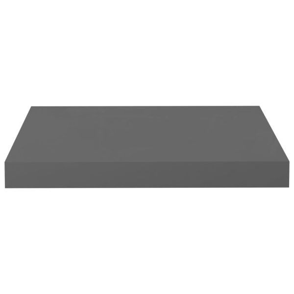 Prateleiras de parede suspensas 4 pcs 40x23x3,8cm MDF cinza - Image 5