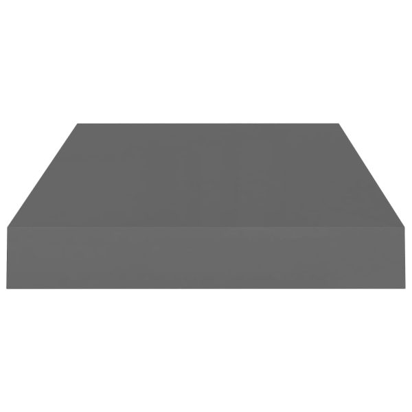 Prateleiras de parede suspensas 4 pcs 40x23x3,8cm MDF cinza - Image 6