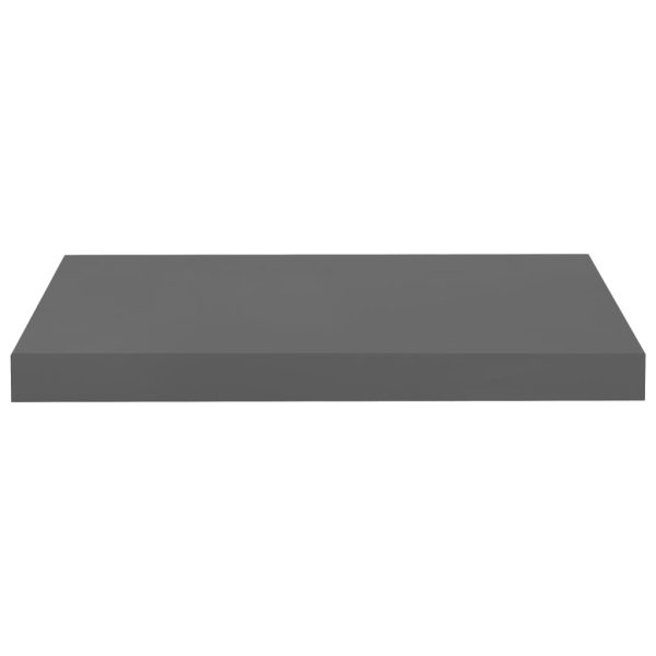 Prateleira de parede suspensa 50x23x3,8 cm MDF cinzento - Image 4