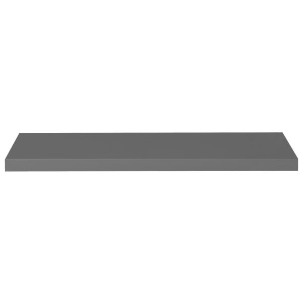 Prateleiras de parede suspensas 4 pcs 90x23,5x3,8cm MDF cinza - Image 5