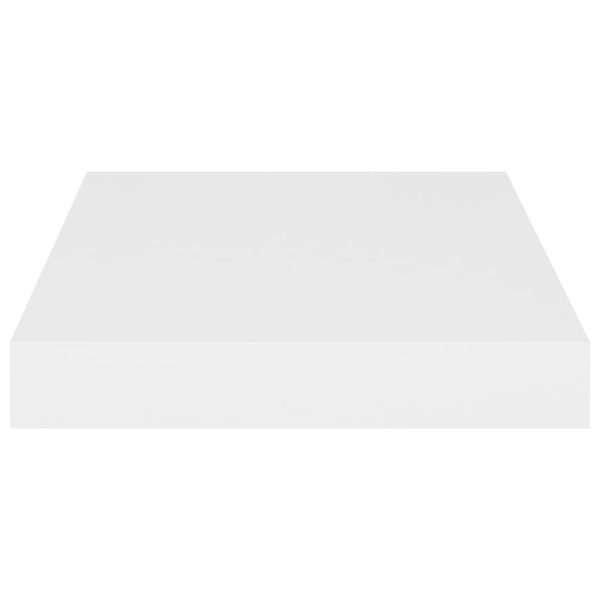 Prateleiras de parede suspensas 2 pcs 23x23,5x3,8cm MDF branco - Image 5