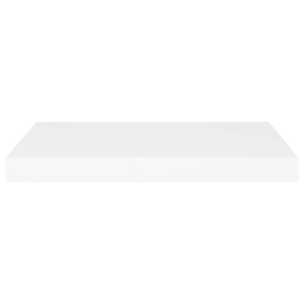 Prateleiras de parede suspensas 2 pcs 60x23,5x3,8cm MDF branco - Image 4
