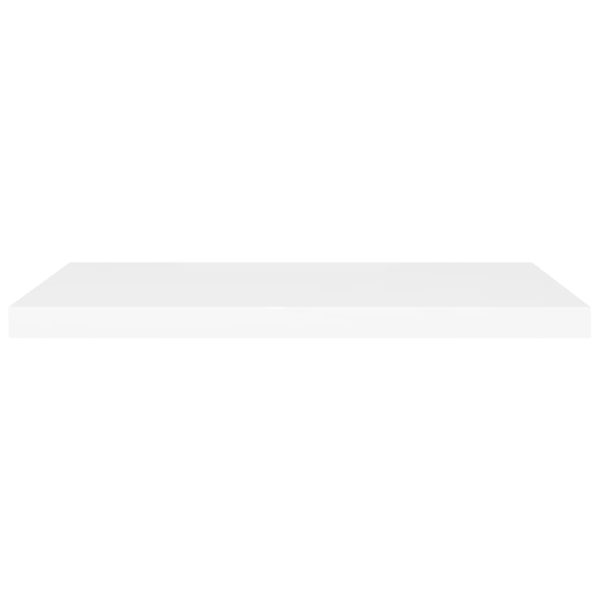 Prateleira de parede suspensa 80x23,5x3,8 cm MDF branco - Image 4