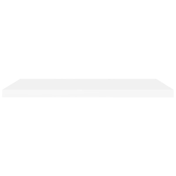 Prateleira de parede suspensa 90x23,5x3,8 cm MDF branco - Image 4