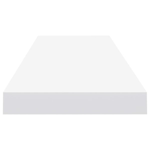 Prateleiras parede suspensas 2 pcs 90x23,5x3,8cm MDF branco - Image 5