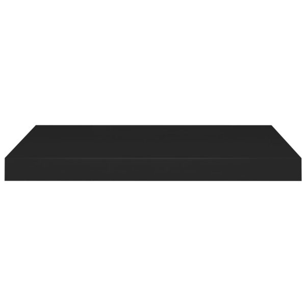 Prateleiras de parede suspensas 4 pcs 60x23,5x3,8 cm MDF preto - Image 4