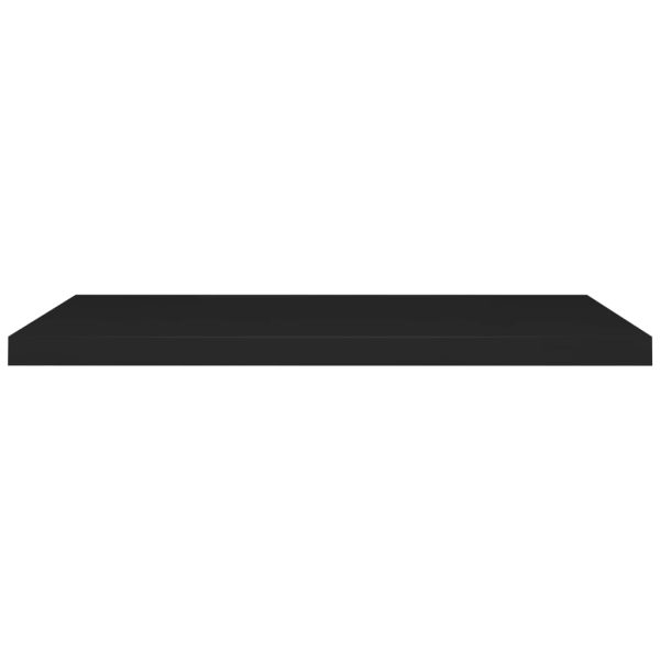 Prateleiras parede suspensas 4 pcs 90x23,5x3,8cm MDF preto - Image 4