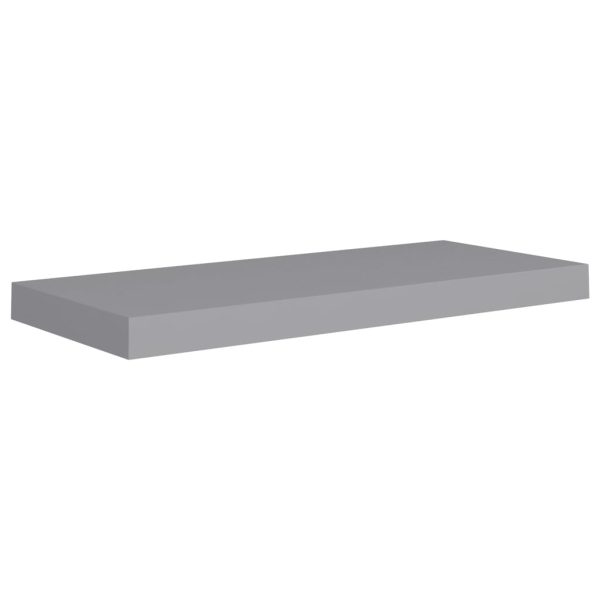 Prateleiras de parede suspensas 2 pcs 60x23,5x3,8cm MDF cinza - Image 3