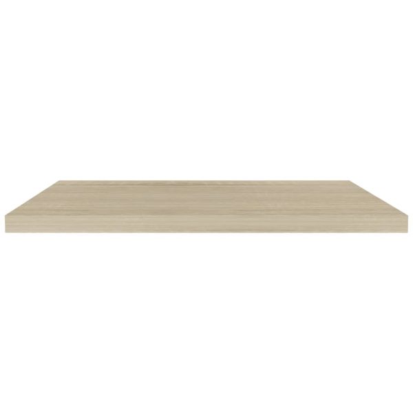 Prateleiras parede suspensas 4 pcs 90x23,5x3,8cm MDF carvalho - Image 4