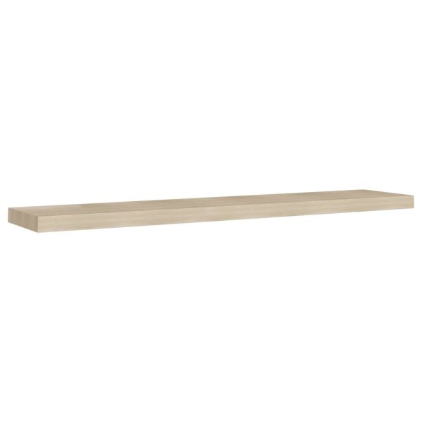 Prateleiras parede suspensas 4 pcs 120x23,5x3,8cm MDF carvalho - Image 3