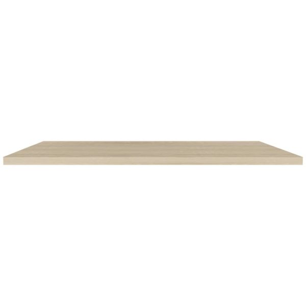 Prateleiras parede suspensas 4 pcs 120x23,5x3,8cm MDF carvalho - Image 4