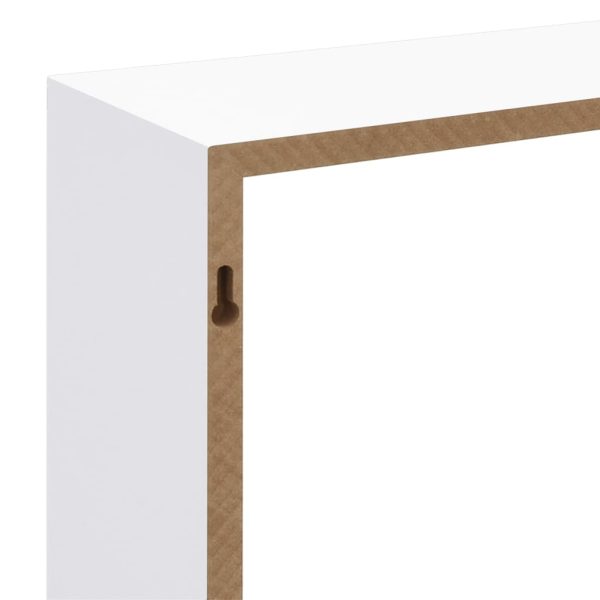 Prateleiras de parede em forma de cubo 3 pcs MDF branco - Image 10