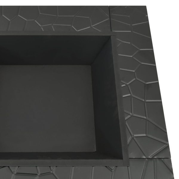 Braseira de jardim com atiçador 81x81x47 cm XXL aço - Image 5