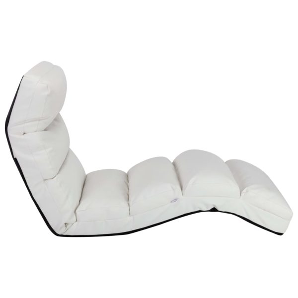 Colchão dobrável couro artificial branco - Image 3