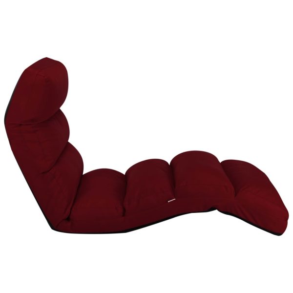 Colchão dobrável couro artificial vermelho tinto - Image 3