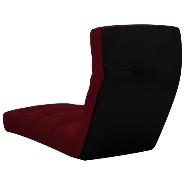 Colchão dobrável couro artificial vermelho tinto - Image 4