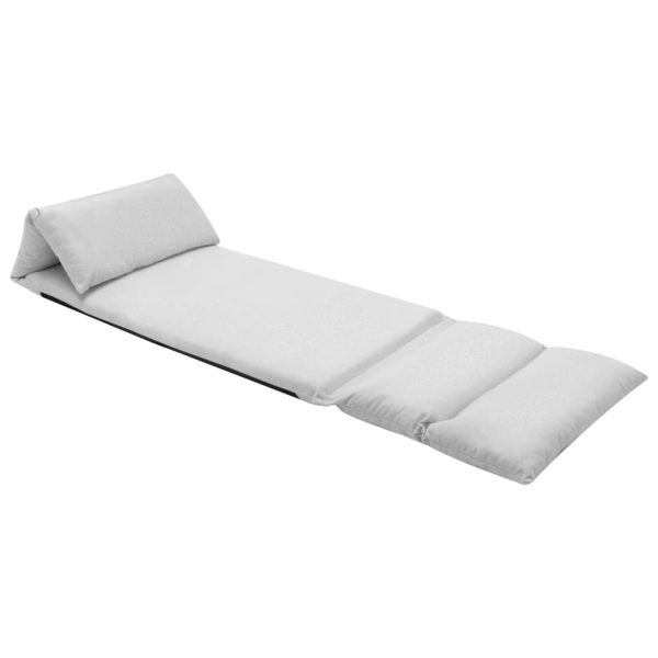 Colchão dobrável microfibra cinzento-claro